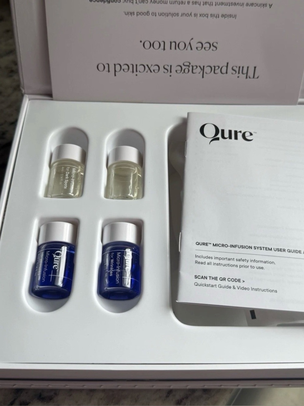 Qure 2 month wrinkles and dark spot Women’s Skincare Micro-Infusion Serums
